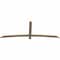 Ekena Millwork Bellingham Smooth Timber Gable Bracket, Douglas Fir, 84"W x 31"H x 1 1/2"D x 3 1/2"F, 9/12 Pitch GBW084X31X0204BEL00SDF - alternate 3
